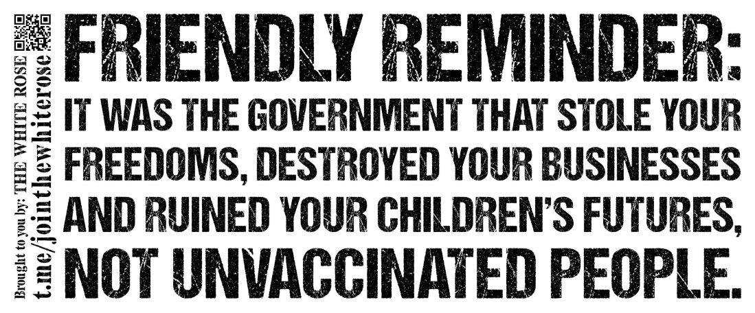 It was the Government that stole your Freedoms