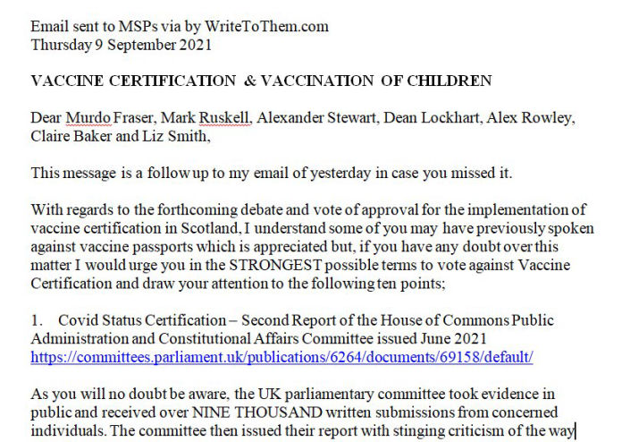 Scot Gov Consultation